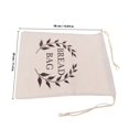 thumbnail image 2 of Raindrops 1Set Reusable Linen Bag for Bread Storage and Food Packaging 15X11In, 2 of 6