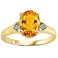 thumbnail image 2 of Tommaso Design� Oval 9x7 mm Genuine Citrine Ring, 2 of 9