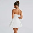 thumbnail image 3 of Strapless Bow Embellished Dress (M, White), 3 of 7