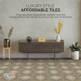 thumbnail image 6 of PowerSellerUSA Self-Stick Vinyl Modern Geometric Floor Tiles Ultra Durable 1.5mm Thick Tiles, 4-Pack/80 Square Ft., 12" x 12", Beige/Brown Swirls, 6 of 8