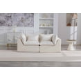 thumbnail image 3 of Timbernest 75" Cloud Couch, Oversized Modular Sectional Sofa Boneless Loveseat for Living Room, No Assembly, White, 3 of 6