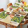 thumbnail image 2 of Bright Lemon Placemats, Set of 4, Flax Machine Washable Durable Linen Table Mats, Heat Resistant Wrinkle Free Place Mats for Dining Table, Tropical Summer Fruit Theme Perfect for Retro Dining Tables, 2 of 6