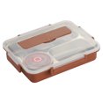thumbnail image 3 of Toystoory Fiambrera Caja de alimentos a prueba de fugas de acero inoxidable Contenedor de almacenamiento de comidas con aislamiento térmico, Verde, L Suministros térmicos marrón L Toystoory HA006687-08, 3 of 6