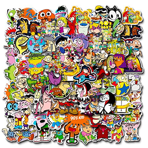 Buy 100 PCS 90s Cartoon Stickers,Vinyl Waterproof Stickers for  Laptop,Bumper,Skateboard,Water Bottles,Computer,Phone,Cartoon Anime  Stickers for Kids Teens Adult 90s Cartoon 100pcs Stickers Online at Lowest  Price in Ubuy Tanzania. 784396418