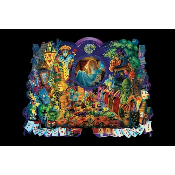 Alice In Wonderland Poster 36" X 24"