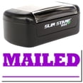 thumbnail image 1 of Slim Pre-Inked Mailed with Date Line Stamp, Slim 1444, Ultra Slim Design, Impression Size 1/2" by 1-3/4", Up to 25,000 Impressions - Purple Ink, 1 of 10
