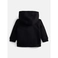 thumbnail image 2 of Wonder Nation Baby Boys Fleece Zip Up Hoodie, Sizes 0-24M, 2 of 3