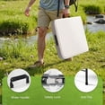 thumbnail image 5 of Folding Table 4 Foot - 3-Position Adjustable Height, Heavy Duty 400 lbs Capacity - Portable Tables Folding for Camping, Party, Indoor & Outdoor Use, 1 Pack, 5 of 6