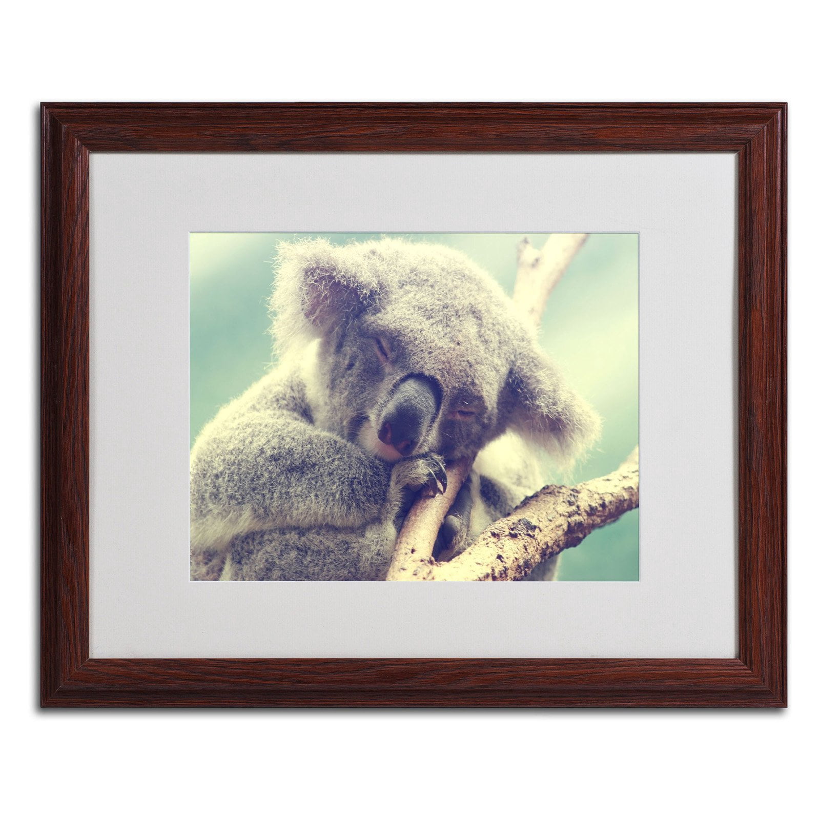 Trademark Fine Art "Sleepy Head" Framed Canvas Art by Beata Czyzowska Young