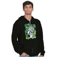 thumbnail image 5 of Popeye Characters Kanji Comic Panel Zip Hoodie Sweatshirt Men Brisco Brands X, 5 of 6