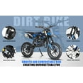 thumbnail image 6 of Dapmiu Comfort Off-Road Motorcycle - 49CC 2-Stroke with Soft Seat, 10" Tires & 27cm Ground Clearance, Perfect for Outdoor Fun Blue, 6 of 8