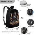 thumbnail image 4 of KUIFORTI Horse Print Shoulder Bag Casual Pencil Bag Large Capacity Ice Packs Tote Bag Lunch Case for Boys Girls, 4 of 7