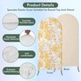 thumbnail image 3 of Yellow Flowers Arch Backdrop Cover, Spandex Fitted Wedding Arch Cover, Watercolor Summer Botanical Floral Round Top Stand Covers for Birthday Ceremony Bridal Shower Party Decor 4x1.65 Ft, 3 of 9