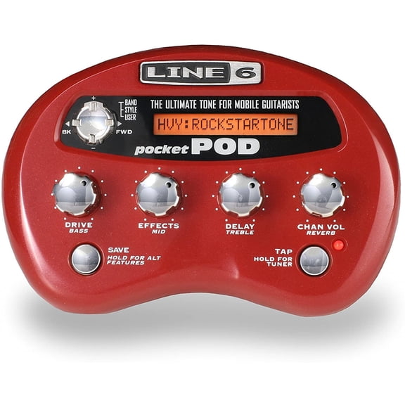 Line 6 Pocket POD Mini Amp Modeler & Guitar Multi-Effects Processor