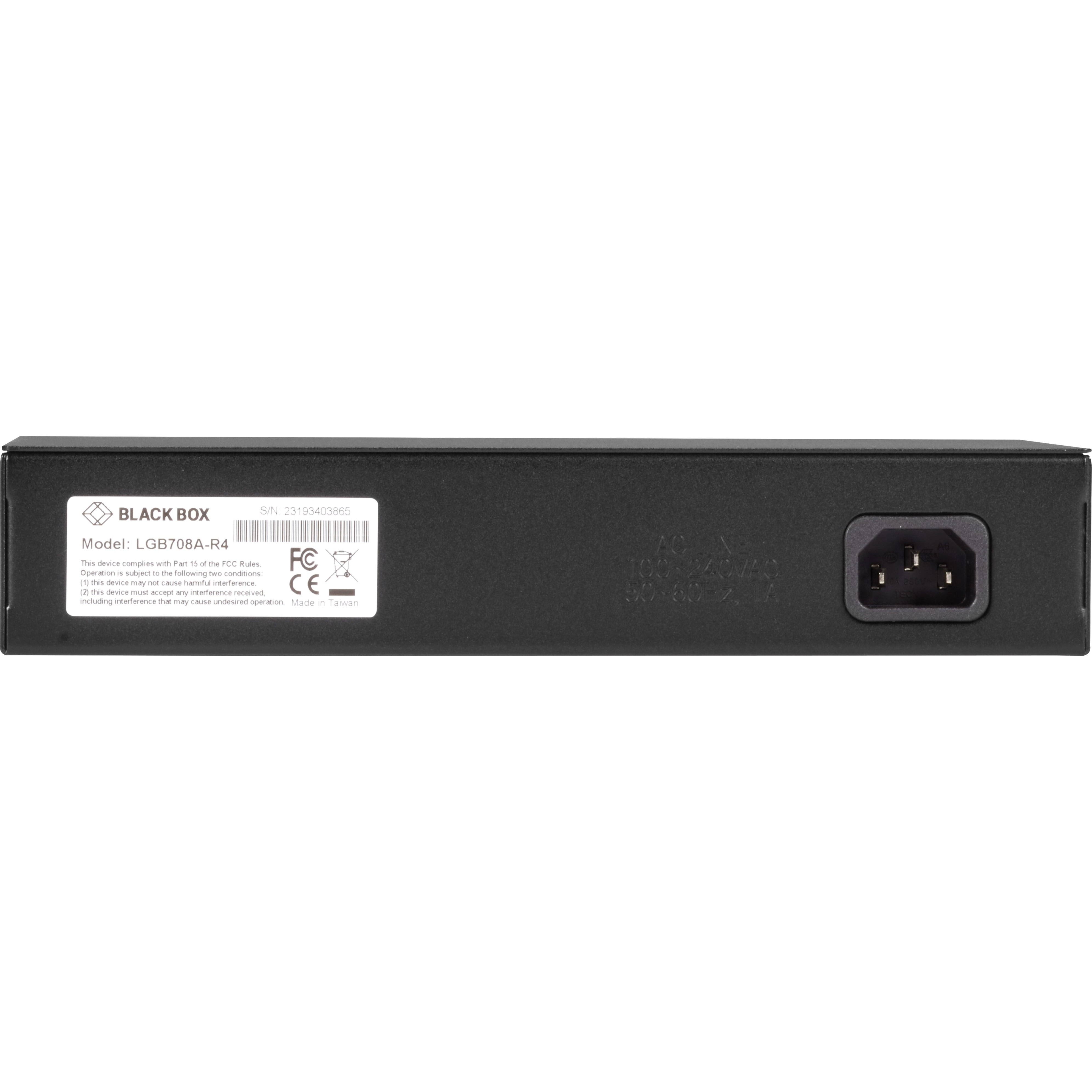 GIGABIT ETHERNET (1000-MBPS) WEB SMART SWITCH - (8) 10/100/1000-MBPS COPPER RJ45