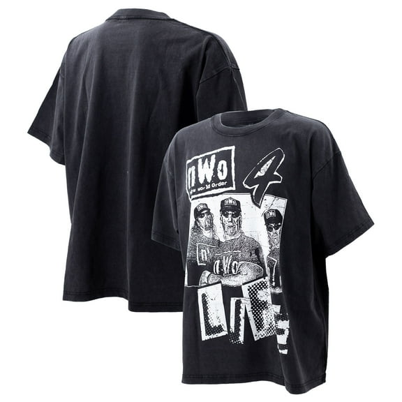 Men's Ripple Junction Black nWo Zine Boxy T-Shirt
