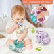 thumbnail image 2 of 2026 Baby Car Toys For 6 To 12 Months, Infant Soft Rubber Push And Go Vehicles, Toddler Rattle Roll Car Friction Powered Truck Toy, 2 of 5