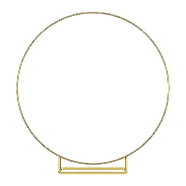 Aro floral de metal para centro de mesa, corona, anillo para decoración de ceremonias y cumpleaños