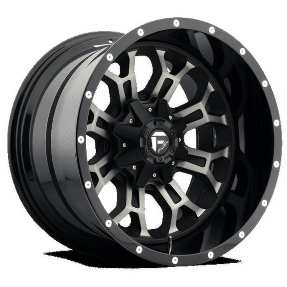 Fuel 1PC Aluminum Rim D561 CRUSH 20X9in Gloss Machined Double Dark Tint Finish, D56120909856