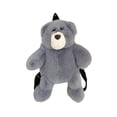 thumbnail image 2 of Mochila de oso de peluche ligera y moderna para niños, mujeres y niñas. Gris, 2 of 9
