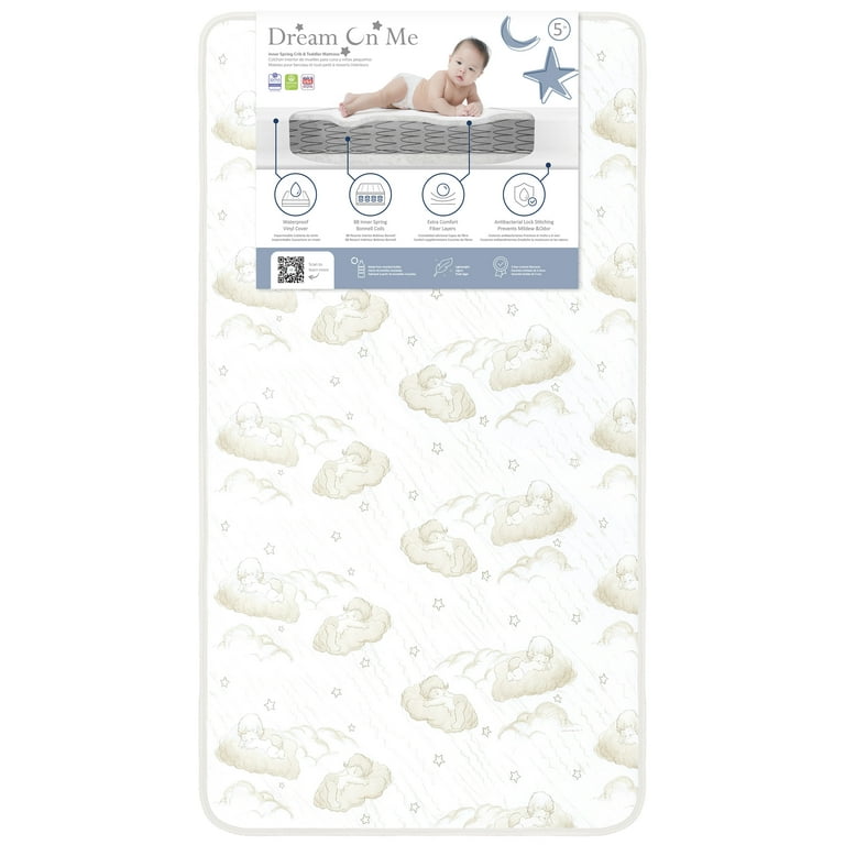 Dream on Me Twilight 80 Coil Crib & Toddler Innerspring Mattress