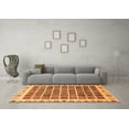 thumbnail image 3 of Ahgly Company Indoor Rectangle Abstract Orange Modern Area Rugs, 7' x 10', 3 of 4