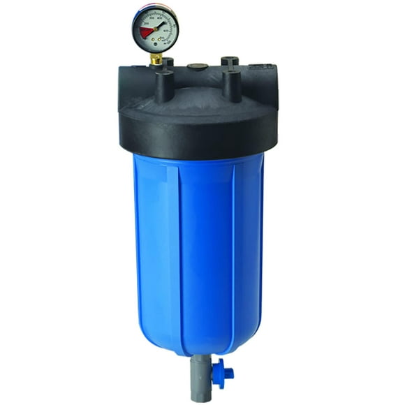 Carcasa de Filtro de Bolsa Pentair Pentek azul grande con Montaje de Recipiente NPT de 10 Pulgadas y