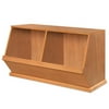 2 Bin Walnut Cubby Unit