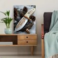 thumbnail image 5 of Qisvanset Framed Canvas Wall Art 12x16 Inch Engraved Fishing Knife Fisherman Hobby Gift Art, 5 of 5