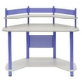 thumbnail image 2 of Studio Designs Small Spaces Corner Computer Office Study Desk Workspace, Purple, 2 of 5