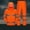 Orange, variant on FAHXNVB Rain Suits for Men Waterproof Work Breathable Rain Coats with Eye-Catching Reflective Strip Rain Gear Jacket and Pants Rainwear