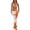E, variant on Womens 3 Piece Bikini with Cover Up Skirt Halter Bandeau Triangle Thong Swimsuit Floral Tie Side Bathing Suits