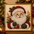 thumbnail image 2 of DIY Christmas Pearl Diamond Painting Art Kit with Frame, Christmas Pearl Beads Art Craft for Adults & Beginners, Gemstone Diamond Dots Beads Painting for Home Wall Decor (Style-I), 2 of 10
