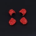thumbnail image 3 of Valve Stem Caps, 4 Pack Handmade Crystal Rhinestone Universal Car Tire Valve Caps Chrome,Attractive Dustproof Bling Car Accessories(Red), 3 of 7