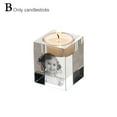 thumbnail image 4 of Custom Personalized 3D Crystal Candle Holder - Unique Gift for Christmas, Birthday, Wedding, 4 of 8