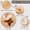 thumbnail image 6 of Hiasan Lace Clear Plastic Tablecloth, PVC Tablecloth,100% Waterproof & Oil-Proof, Easy Wipe Clean, Transparent Table Cover for Dining, Picnic, Outdoor, Wood Furniture Protection, 54"x80", 6 of 7