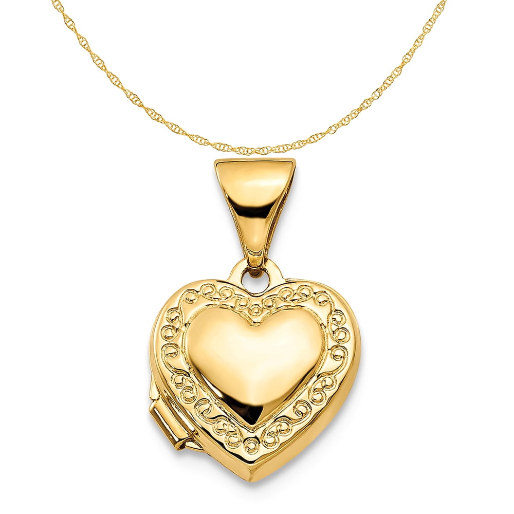 Carat in Karats 14K Yellow Gold Scroll 