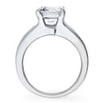 thumbnail image 4 of BERRICLE Sterling Silver Solitaire Wedding Engagement Rings 2.7 Carat Round Cut Cubic Zirconia CZ Cocktail Promise Ring for Women, Rhodium Plated Size 6, 4 of 13