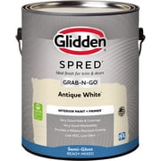 Glidden Spred Grab-N-Go Antique White / Off White Semi-Gloss Interior Paint with Primer, 1 Gallon