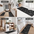 thumbnail image 5 of Black Gothic Sun Planet Pattern Kitchen Rugs Sets Of 3,Kitchen Runner Rugs Non Skid Washable,Decorative Kitchen Floor Mats for Kitchen,Sink,Laundry,17"x30"+ 17"x47" + 17"x59", 5 of 6