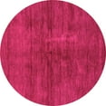 thumbnail image 1 of Ahgly Company Indoor Round Abstract Pink Modern Area Rugs, 7' Round, 1 of 4
