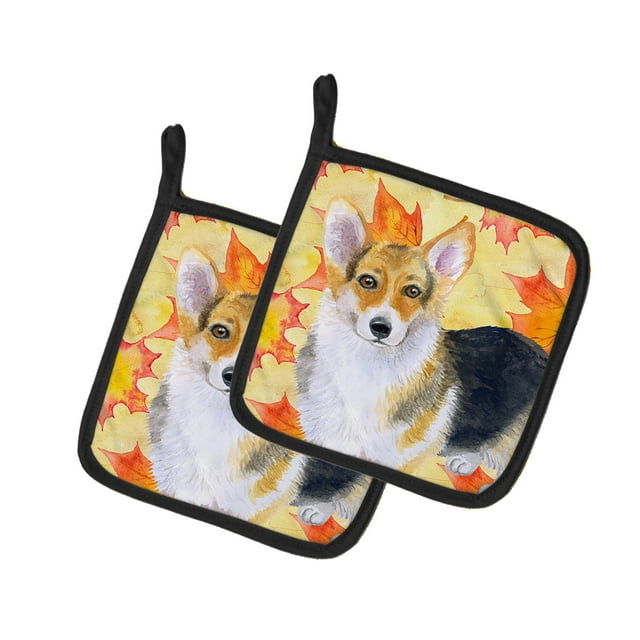 Carolines Treasures BB9903PTHD Pembroke Corgi Automne Paire de Porte-Pot