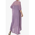 thumbnail image 2 of TheMogan Cardigan Ouvert à Manches Longues en Maille pour Femmes Mi-Mollet Caftan Transparent, 2 of 6