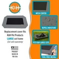 thumbnail image 5 of K&H Pet Products Original Pet Cot Replacement Cover (Cot Sold Separately) Gray/Black Mesh Large 42 X 30 Inches, 5 of 9
