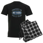 CafePress - Funny 15Th Anniversary Men's Dark Pajamas - Men's Dark Loose Fit Cotton Pajama Set