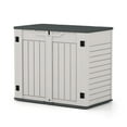thumbnail image 2 of Patiowell Plastic Storage Shed with Lockable Door, 4 x 2 ft, White, 2 of 8