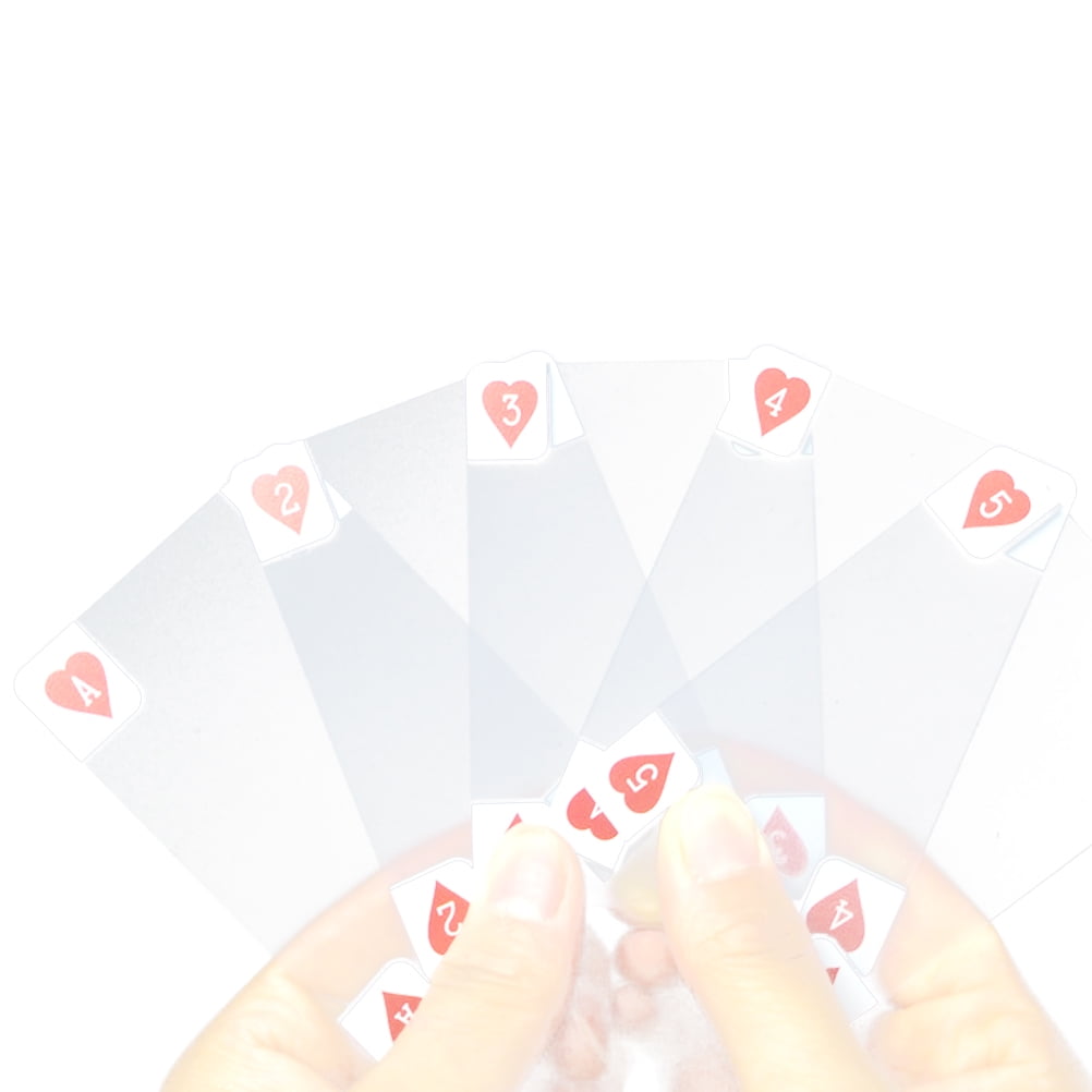 PVC Plastic Waterproof Novelty Clear Deck Transparent Poker