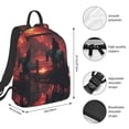 thumbnail image 2 of Honeii Lone Rider Under Red Sky Print Lightweight Backpacks,Carry on Backpack,Durable Backpack for School, Work & Travel, 2 of 7