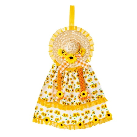 

Coaye Arvest Season Decoration Orange Hat Pendant Sunflower Hat Pendant Snowflake Ornament A Ornament