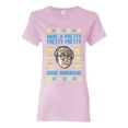 thumbnail image 1 of Wild Bobby, Have a Pretty Pretty Pretty Good Hanukkah Curb Larry, Hanukkah, Women Graphic Tee, Light Pink, XX-Large, 1 of 4